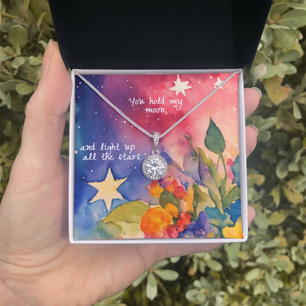 Eternal Hope Necklace for Mom – Heartfelt “You Hold My Moon” Gift
