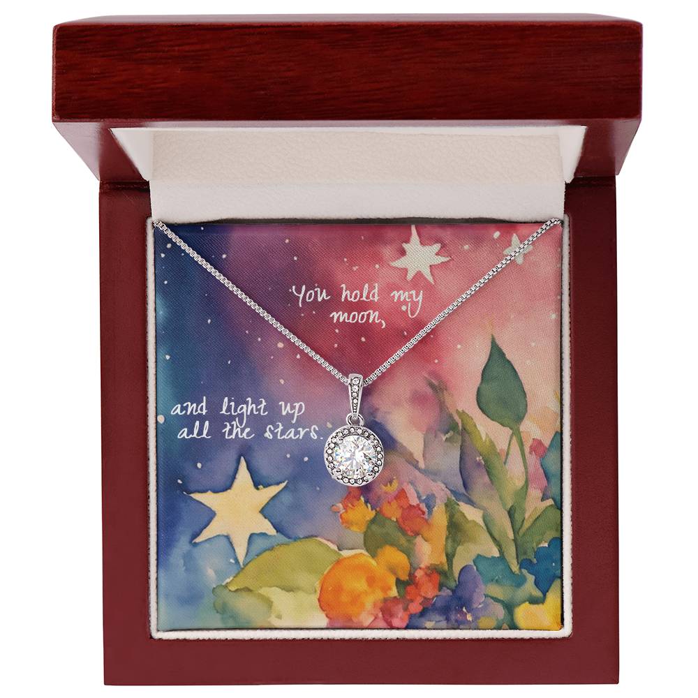 Eternal Hope Necklace for Mom – Heartfelt “You Hold My Moon” Gift
