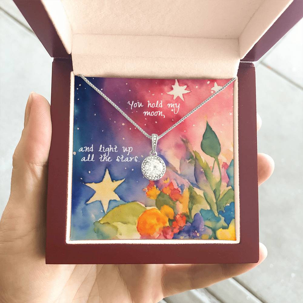 Eternal Hope Necklace for Mom – Heartfelt “You Hold My Moon” Gift