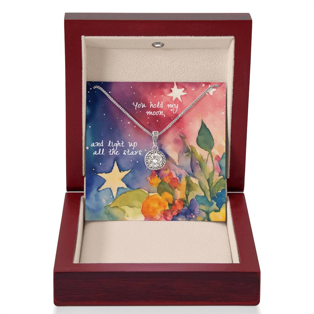 Eternal Hope Necklace for Mom – Heartfelt “You Hold My Moon” Gift