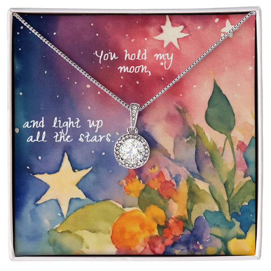 Eternal Hope Necklace for Mom – Heartfelt “You Hold My Moon” Gift