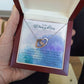"A GIFT FOR A DAUGHTER" Interloking Hearts Necklace - I'd Do Anything