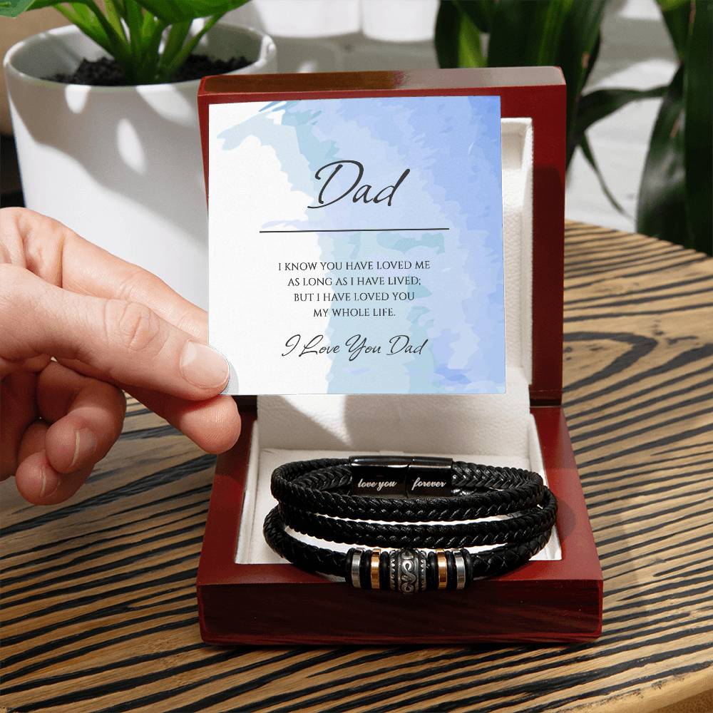 "A GIFT FOR A DAD" Men's  Bracelet - I Now You Have Loved Me